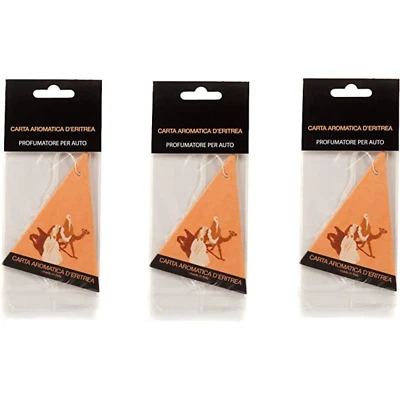 Casanova Carta Aromatica d'eritrea Profumatore per auto 3 Pezzi