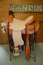 16" G.W. CRATE CUSTOM WADE ROPING SADDLE MADE IN BRYANT ALABAMA