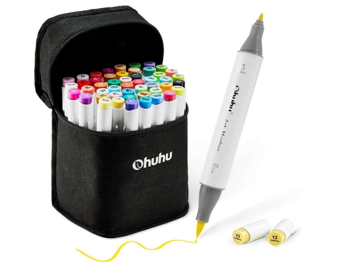 オフーフ　Ohuhu マーカーセット Ohuhu マーカーペン 細字 48色 クリスマ ス ギフト ブレンダー