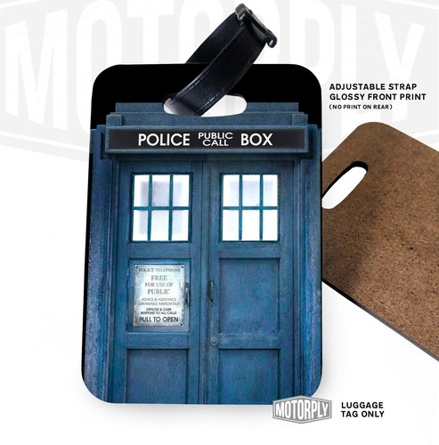 Passport Cover & Luggage Tag - Dr. Who Police Box - Picture 6 of 7