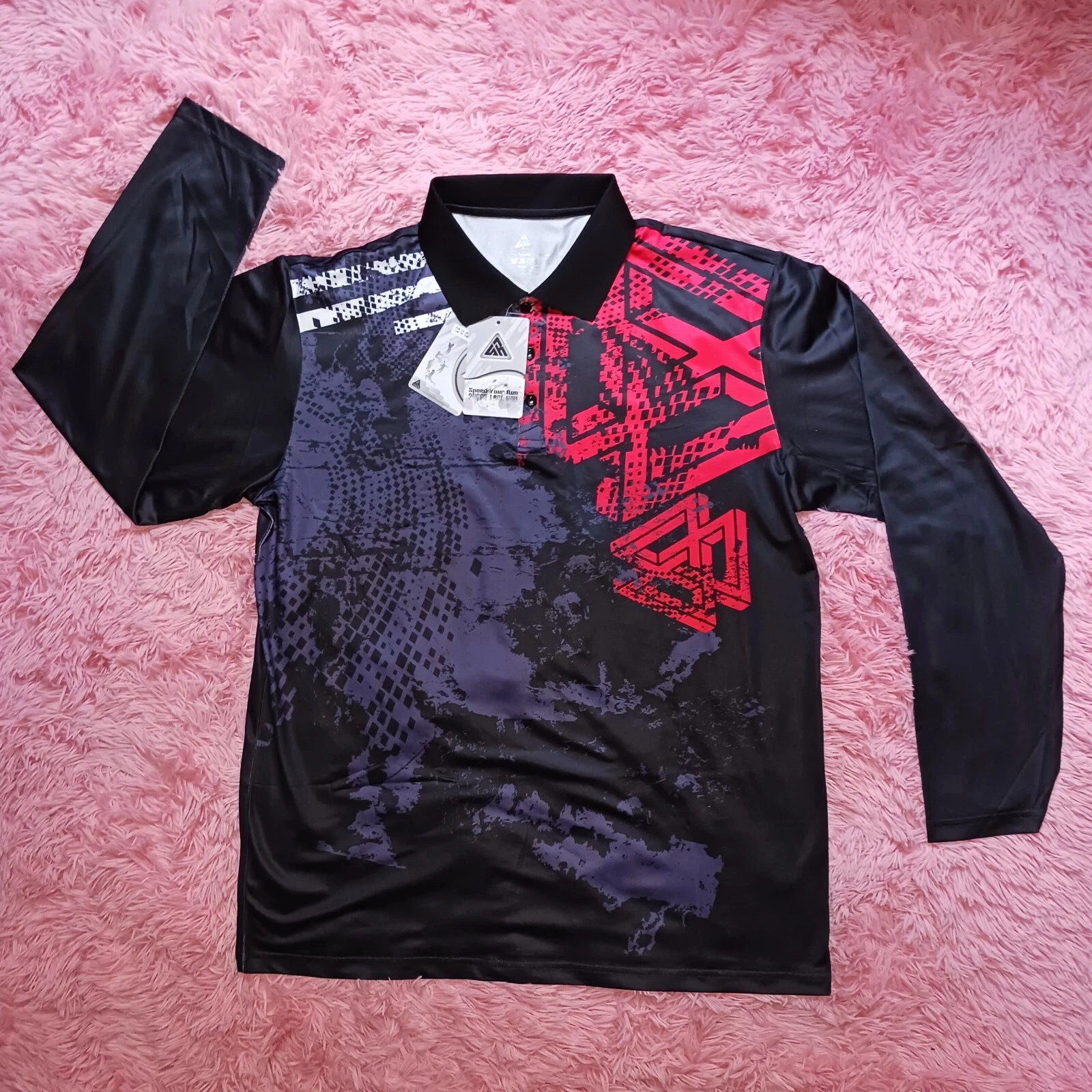 Men's Long Sleeve Shirt, Size L, NEW Moisture Control, 4 Way Move, Active Life