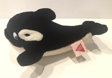Dakin Plush Killer Whale Sea World 1995 Stuffed Animal 11 In Long Vintage RARE