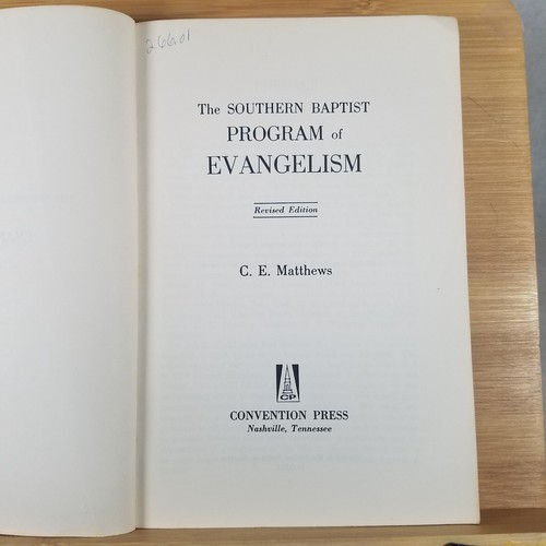 Southern Baptist Program of Evangelism w/ Pullout Poster by C E Matthews - 1956 - Foto 8 di 19