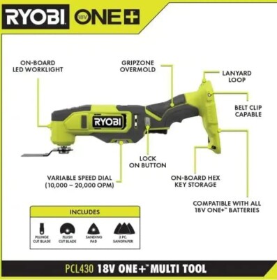 Multi Tool Brushless Ryobi Tools Multi Tool Bunnings Ryobi Plus