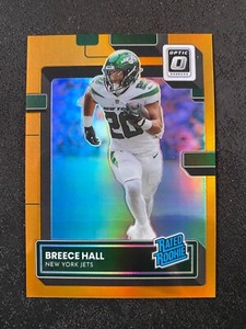 2022 Panini Donruss Optic Breece Hall Rated Rookie Orange Prizm 165/199 #214