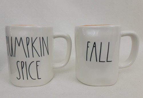 2x Rae Dunn Fall Y’all & Pumpkin Spice Orange Heart Free Ship Lot