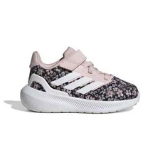 adidas Baby Run Falcon 5K Sneaker, Sandy Pink/White/Black Sz 5 US Unisex Infant