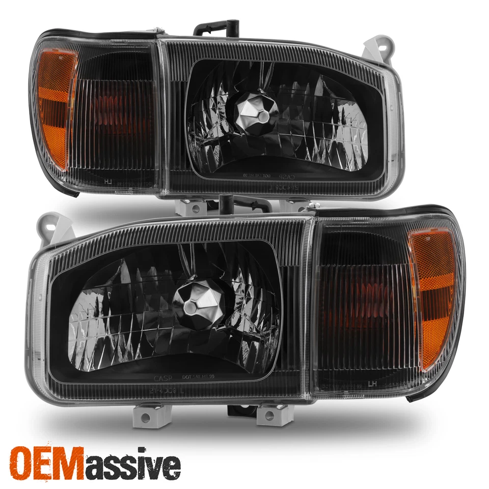 Faro para Nissan Pathfinder 1999-2004 con esquina 4 piezas estilo OE conjunto negro Foto 2 de 4