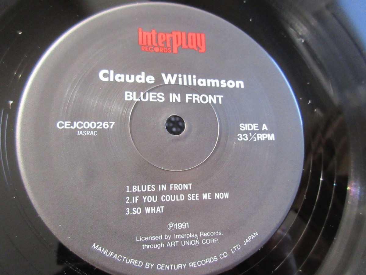 Claude Williamson Blues in Front Japan Vinyl LP CEJC00267