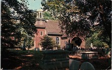 Old Swedes Church Wilmington Delaware DE Postcard PM Winchester VA Cancel WOB 4c