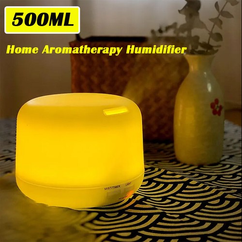 500ml Ultraschall Aroma Luftbefeuchter Ätherisches Öl Diffusor Aromatherapie Luftreiniger