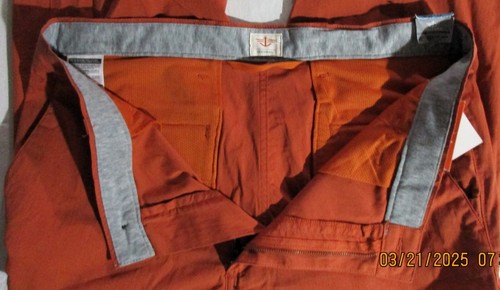 DOCKERS Men's Pants D2 On-the-Go Straight Fit STRETCH Flat Front Henna 36X34 NEW - Picture 16 of 24