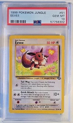 Pokemon Eevee 51/64 Jungle PSA 10