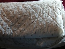 Vintage White Rose Bud Floral Double Size Bedspread From Mark & Spencers