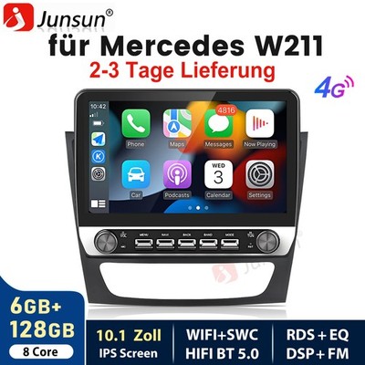 10.1 Android DAB+ Autoradio Navi BT CarPlay Mercedes BENZ CLS/E-Klasse W211 W219