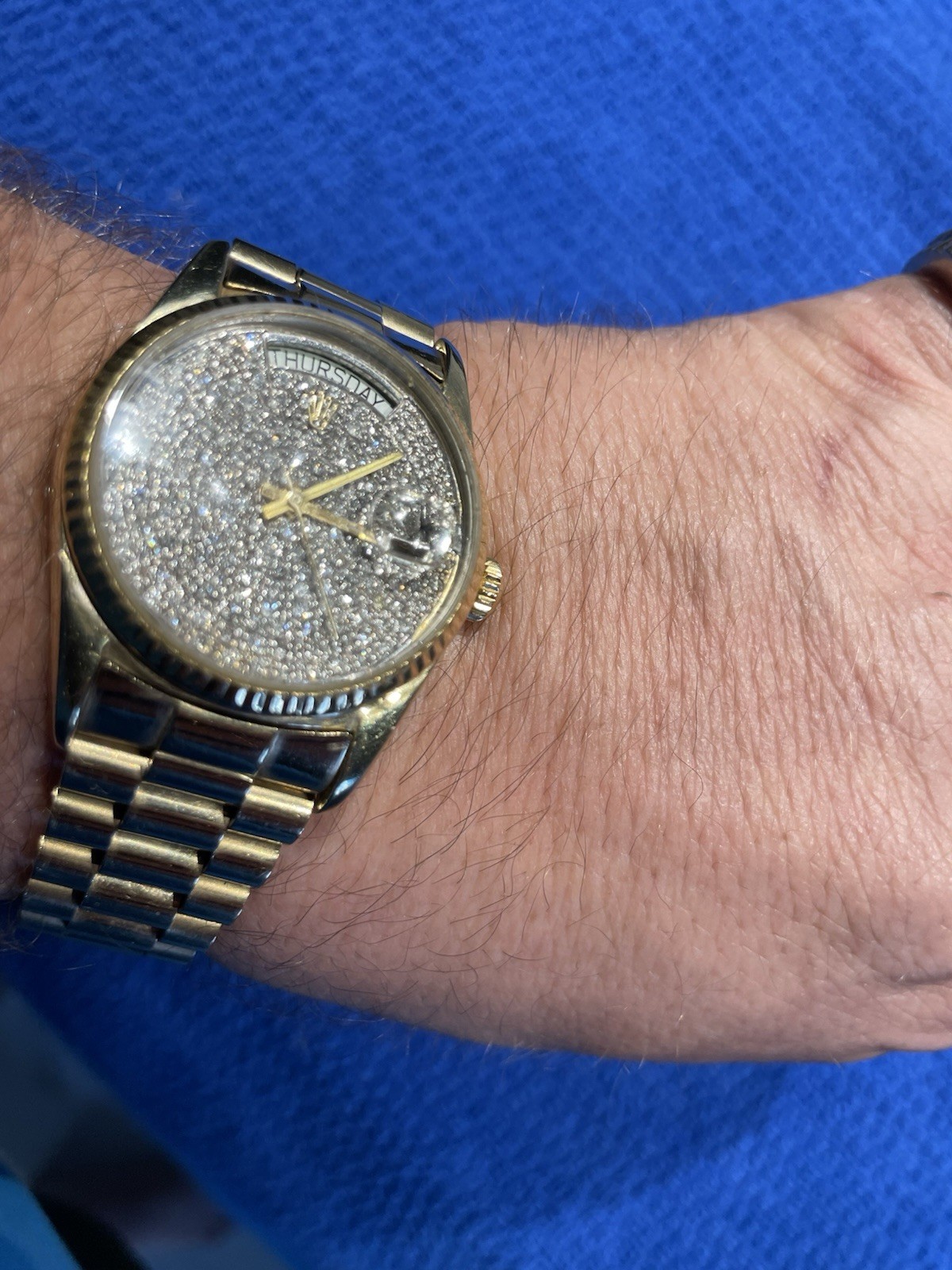 14k Gold Geneva Luxury Watch for Men and Women