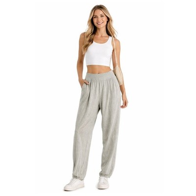 Perfectwhitetee Gogo Terry Jogger Sweatpants Oatmeal Heather S