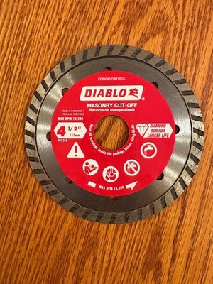 DIABLO 4-1/2 in. Turbo Diamond Masonry Cut-Off Blade-115mm- DDD045TUR101C