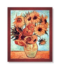 Sunflowers Vase Flower Wall Decor Contemporary Picture Framed Art Print