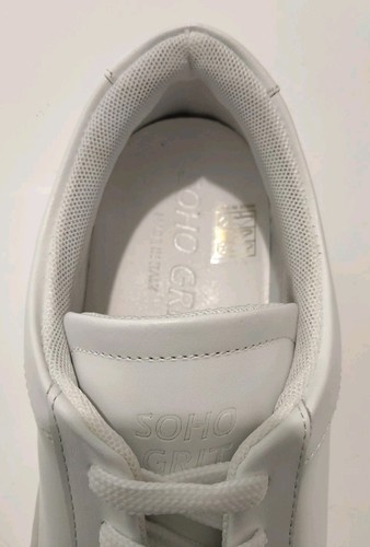Scarpe da ginnastica Soho Grit sneaker stringate in pelle bianche taglia uk 7 eu 41 - Foto 4 di 7