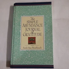 The Simple Abundance Journal of Gratitude Sarah Ban Breathnach 1996 Unused