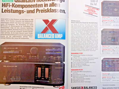 ALL PROSPEKT 16 Seiten, AUS 84, MIT PREISANGABEN,SANSUI C/B 2101,TU S 77 XW,55 X