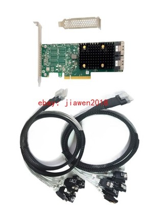 Broadcom HBA 9500-16i Tri-Mode Host Bus Adapter SATA  + 2 SFF-8654 8*SATA cables