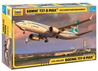 Zvezda 7026 Other License 500787026-1:144 Boeing 737-8 Max, Standing Model Build