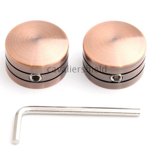 2pcs Aluminum Copper Head Bolt Cover For Harley Twin Cam models 99-up Sportster - Picture 2 of 12