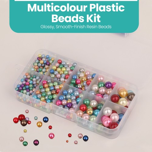 700pcs No-Hole Resin Pearl Beads with Rivet Flat Back Sewing Craft DIY Decor Kit - Picture 18 of 18