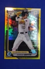 2024 Topps 1st Bowman Chrome KONNOR GRIFFIN Rookie Card /75 Yellow Refractor RC