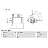 Bosch 0 986 026 010 Starter