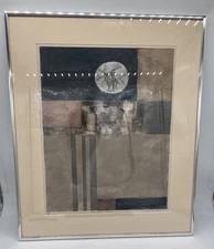 Margot Rosenthal -Third Moon Of Winter - Framed 26x23”  ND, Mixed Paint Medium