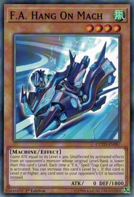 F.A. Hang On Mach - COTD-EN087 - Common - 1st Edition - Moderately Played