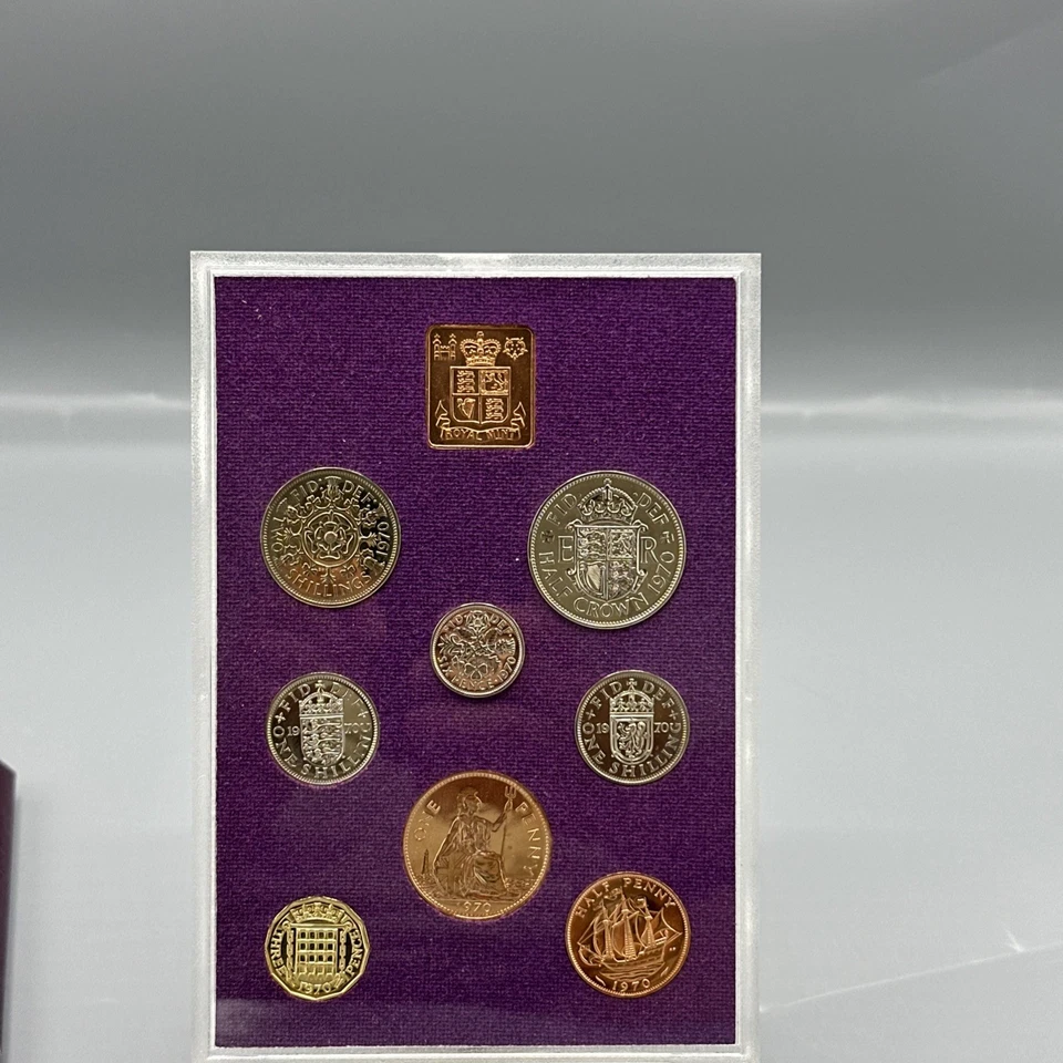 Juego de 8 monedas de prueba de Gran Bretaña e Irlanda del Norte 1970 Royal Mint Foto 4 de 4