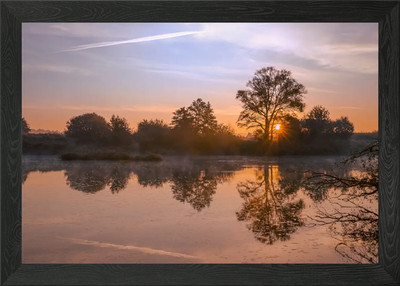 Reise auf einem wilden Fluss Gerahmtes Wandbild Poster Leinwanddruck Bild