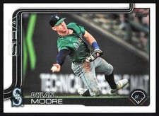 2025 Topps Series 1 #105 Dylan Moore Seattle Mariners Baseball Card