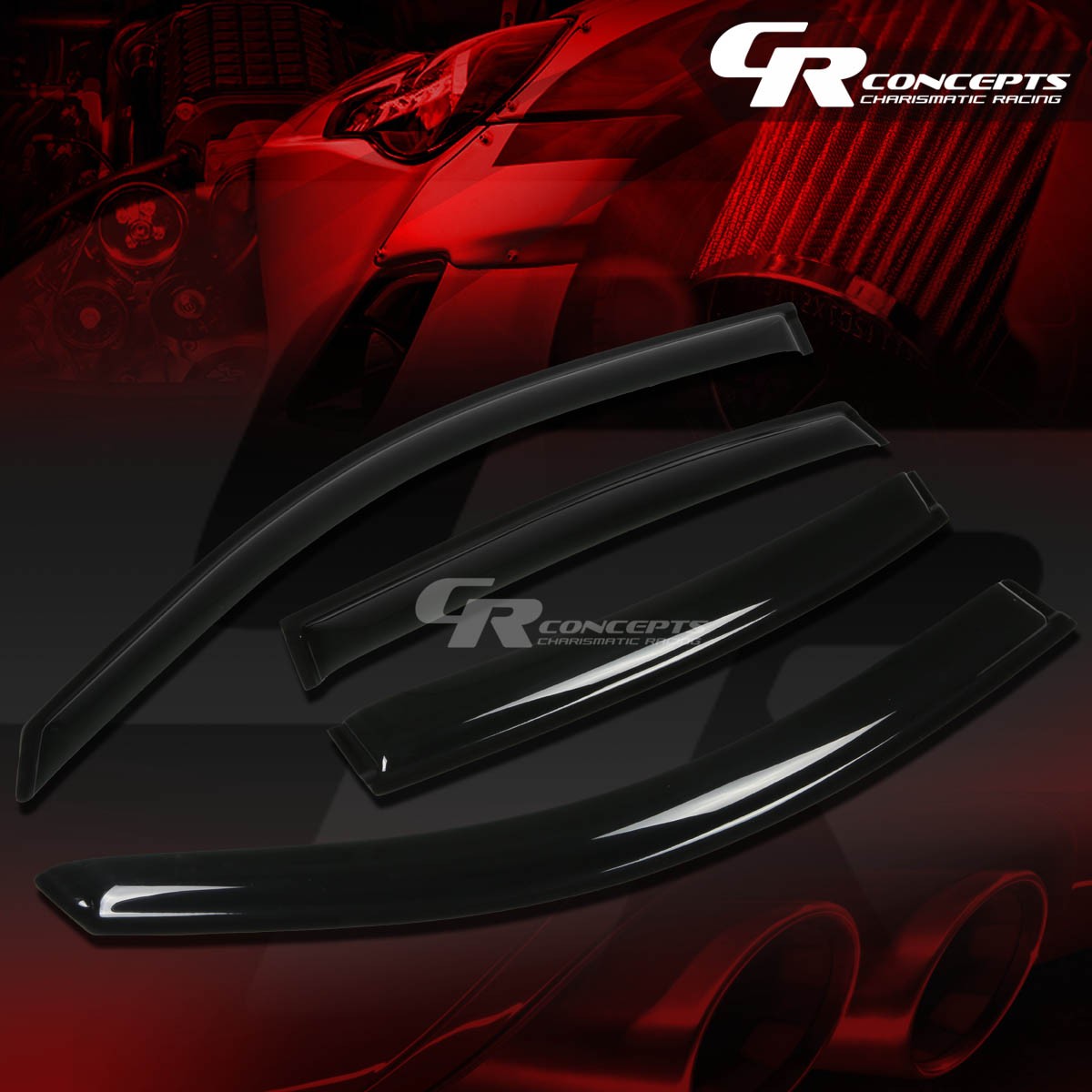 FOR 00-05 BUICK LESABRE SMOKE TINT WINDOW VISOR SHADE/VENT