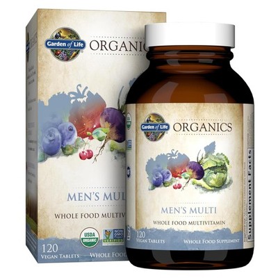 Garden of Life Organics Whole Food 120 Count (Pack 1), No Color 
