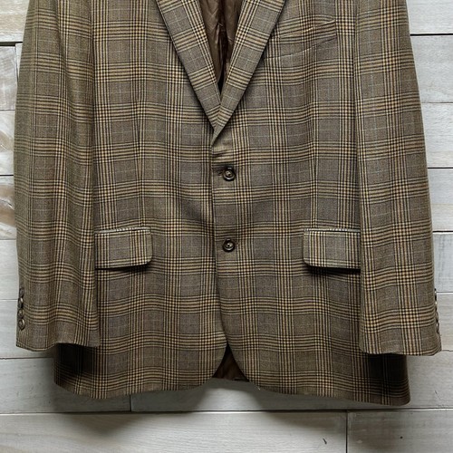 Brooks Brothers 1818 Madison Blazer Mens 42R Brown Houndstooth Wool Lined - Picture 3 of 15
