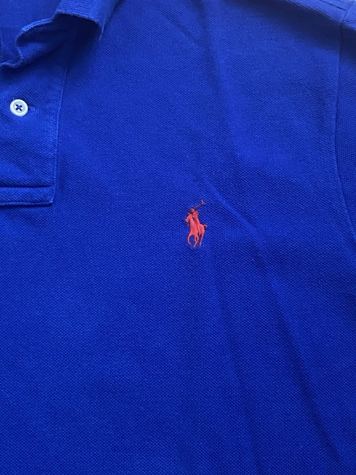 Polo by Ralph Lauren Herren M Poloshirt Custom Fit Royal Blau - Bild 2 von 4