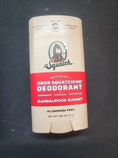 2 pk Dr. Squatch Men Natural Deodorant Sandalwood Summit Aluminum Free 2.65 oz