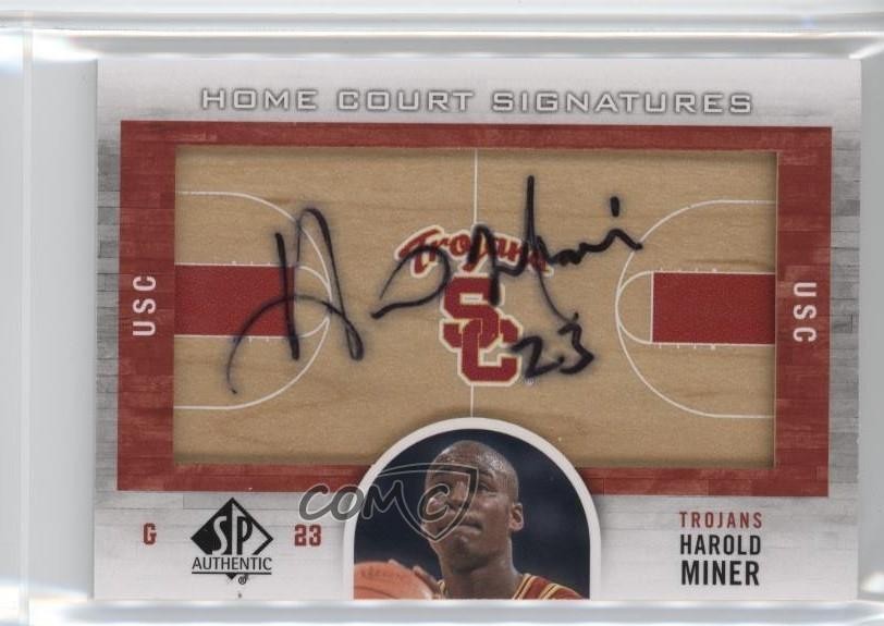 2012-13 SP Authentic Home Court Signatures Auto Harold Miner #HC-HM Auto 1w9