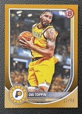 2025-26 Bowman Basketball Obi Toppin Gold 22/50 Pacers #162