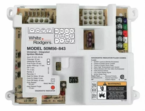 White-Rodgers 50M56U-843 Integrated Furnace Control Board -Universal Replacement