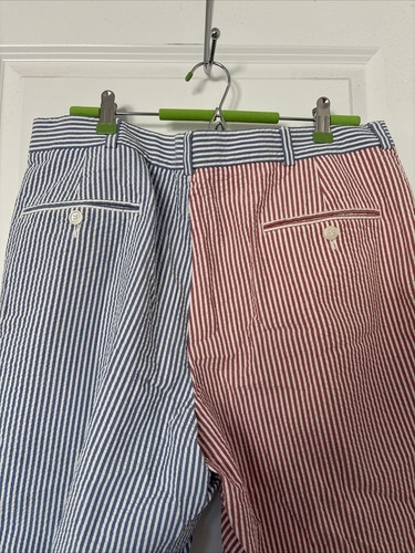 Brooks Brothers 346 Four Panel Multi Color Seersucker Shorts Sz 36 Inseam 9” - Picture 5 of 7