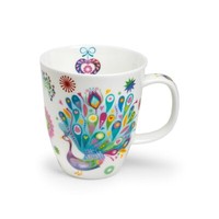 Tealogic Tasse Paula Teetasse Henkelbecher Kaffeebecher Porzellan Pfau