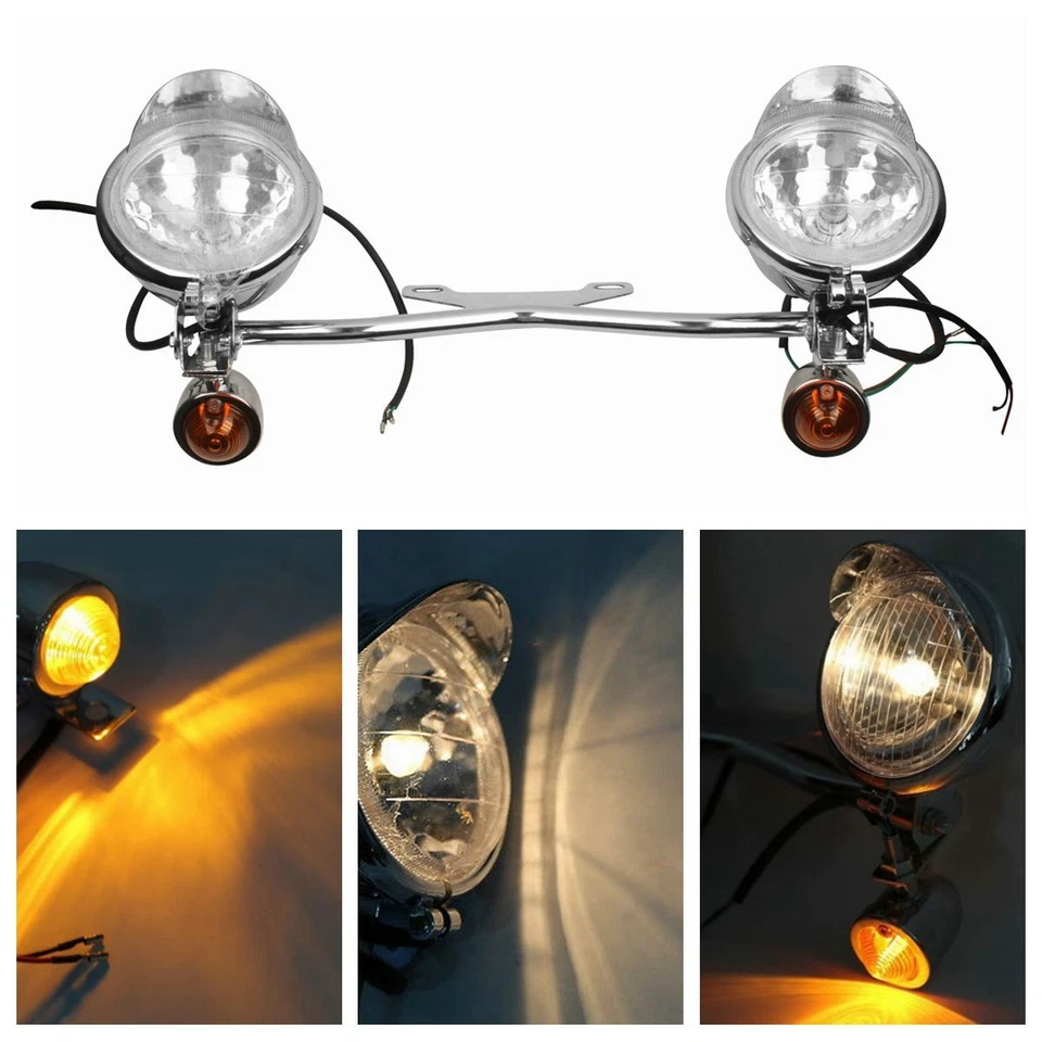 Barra de luces puntuales de señalización de giro para paso de conducción apta para Harley Electra Street Glide Foto 2 de 4