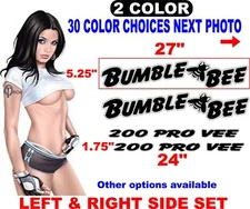 BUMBLE BEE BOAT DECALS BOATS DECALS  30 color choices other options available