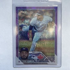 🟣 [PURPLE 111/799] 2023 Topps Update #US235 Yimi Garcia Purple Foil
